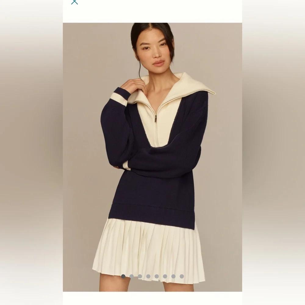 Anthropology NWT sailor/tennis dress size medium. (Runs large). - Picture 2 of 4